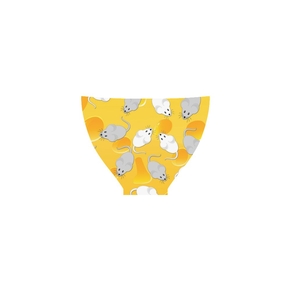 mice on cheese Custom Bikini Swimsuit