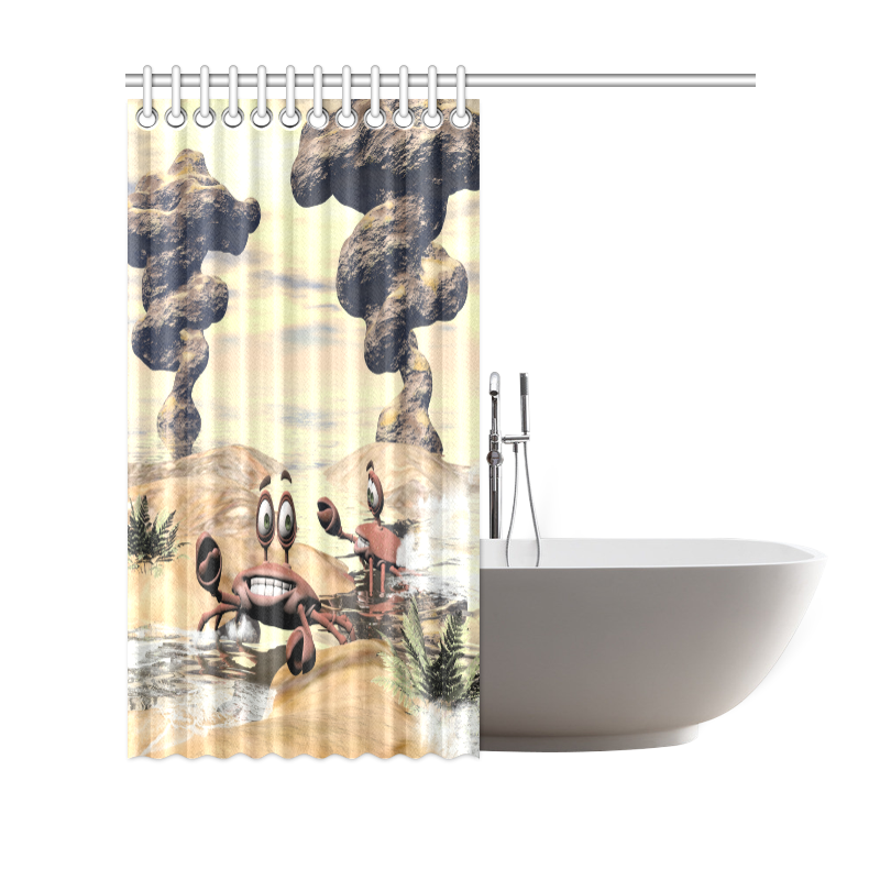 Funny crabs Shower Curtain 69"x70"