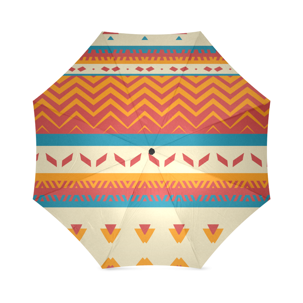 Tribal shapes Foldable Umbrella (Model U01)