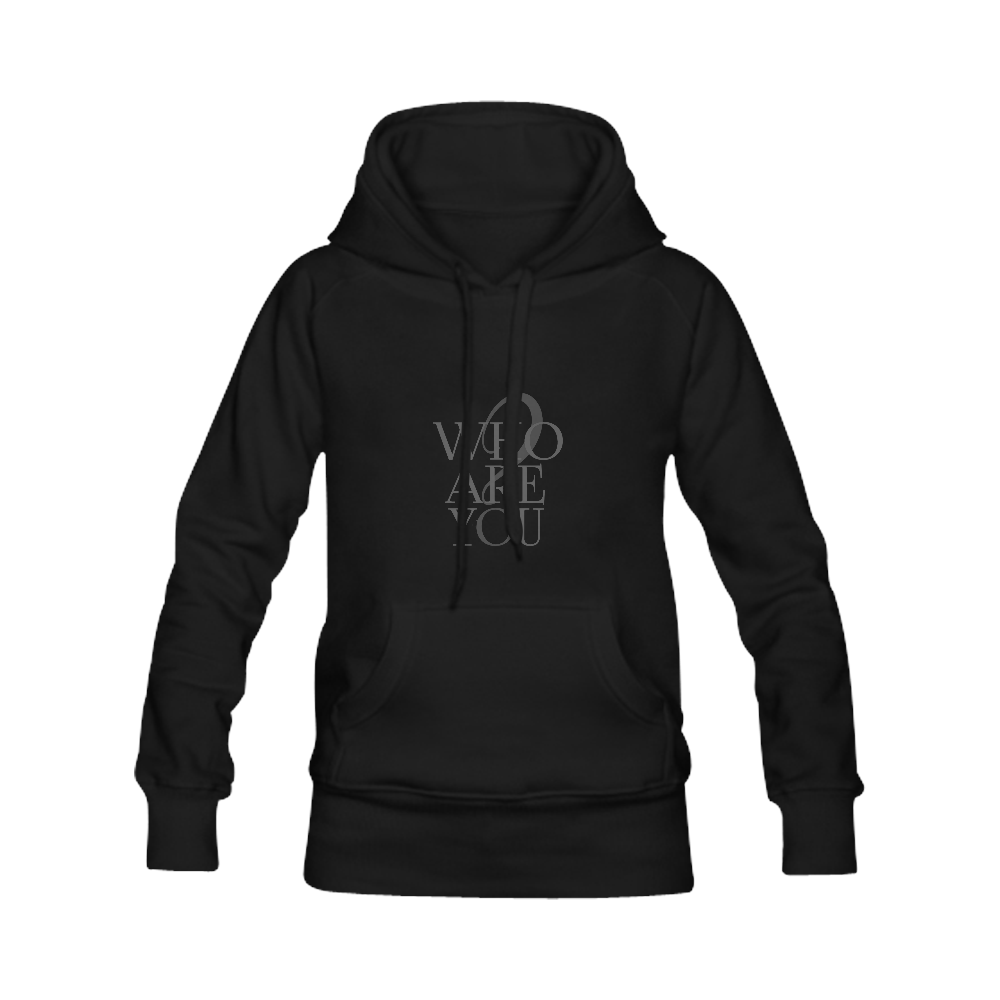 Who are you? Black | Women's Classic Hoodies (Model H07)