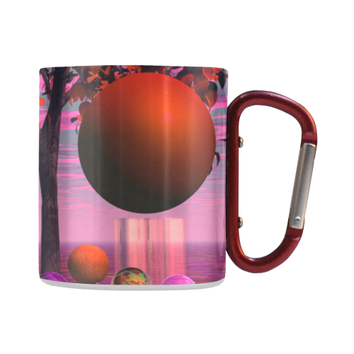 Bittersweet Opinion, Abstract Raspberry Maple Tree Classic Insulated Mug(10.3OZ)