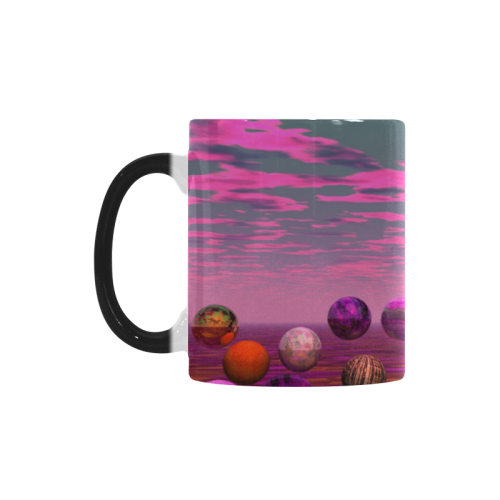 Bittersweet Opinion, Abstract Raspberry Maple Tree Custom Morphing Mug