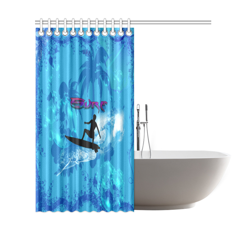 Surfing Shower Curtain 69"x70"