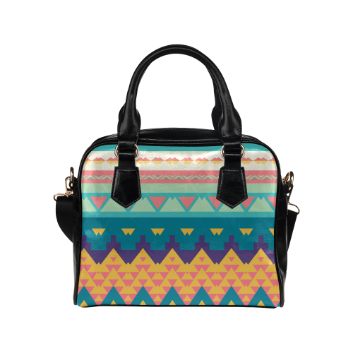 Pastel tribal design Shoulder Handbag (Model 1634)