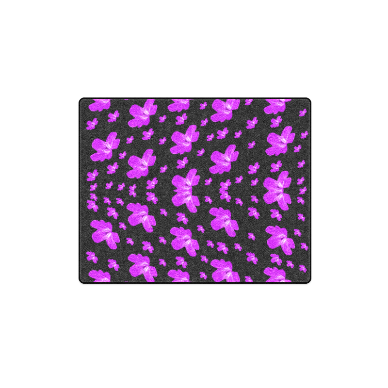 Pretty flowers in purple Blanket 40"x50"