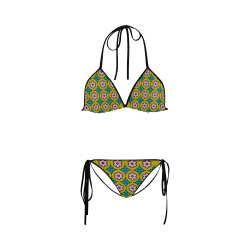 Power flower Custom Bikini Swimsuit