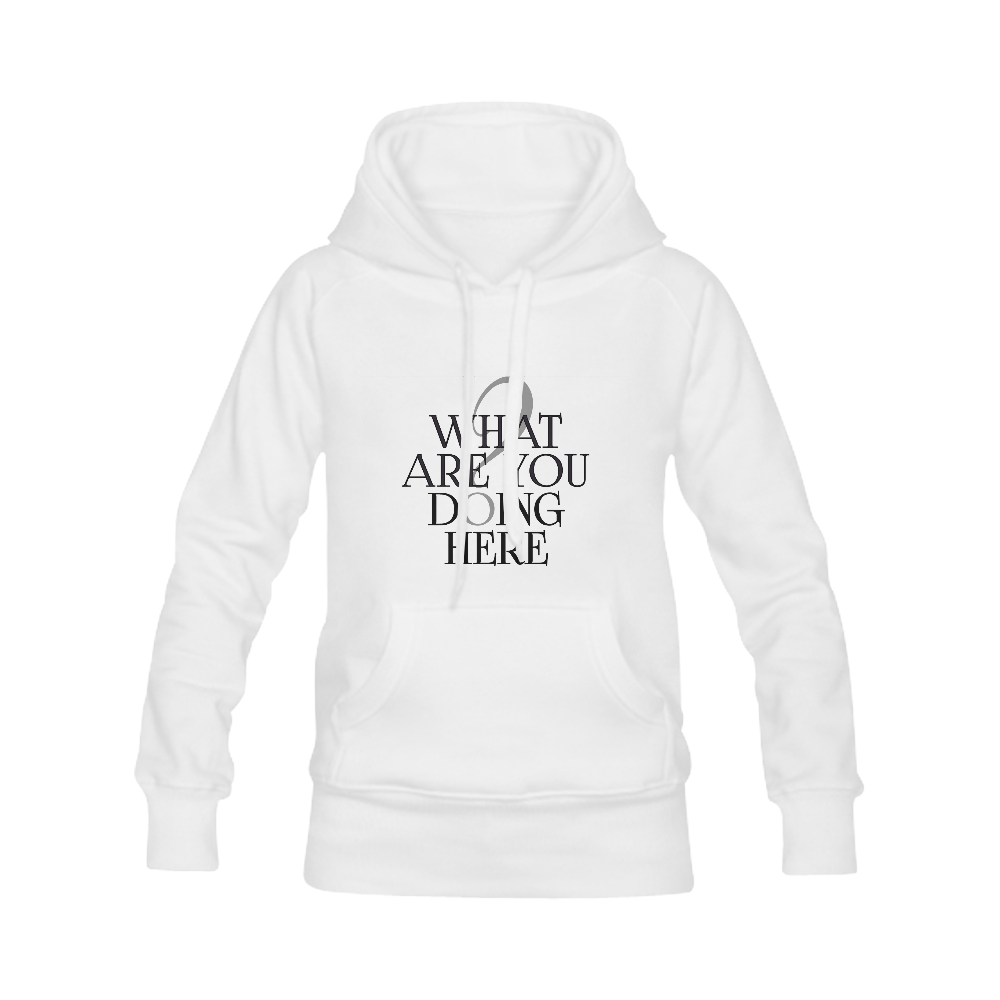 What are you doing here? Women's Classic Hoodies (Model H07)