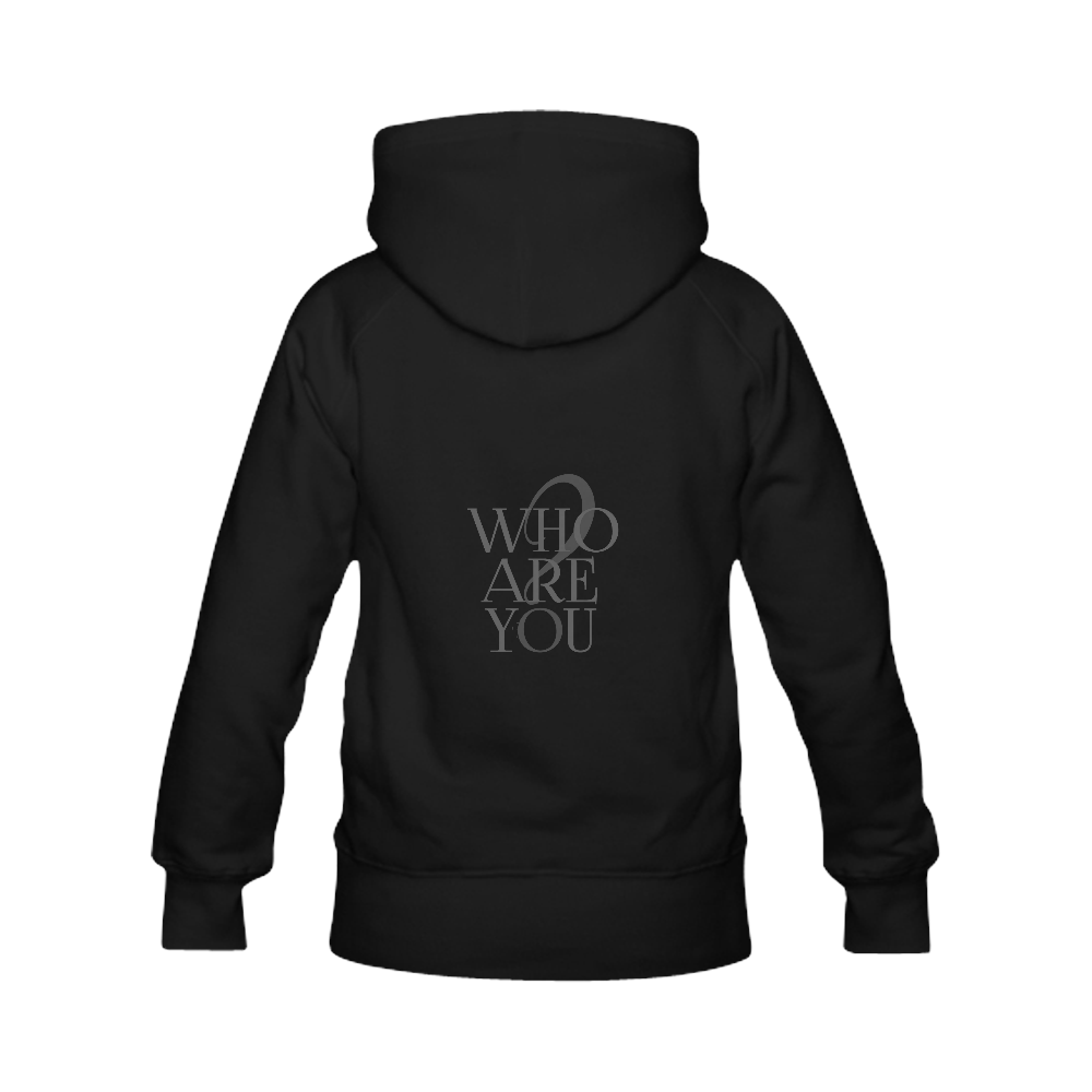 Who are you? Black | Men's Classic Hoodies (Model H10)