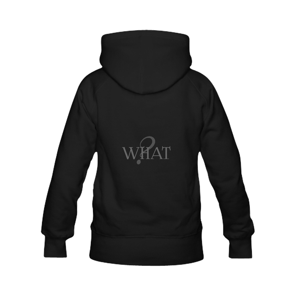 What? Black | Men's Classic Hoodies (Model H10)