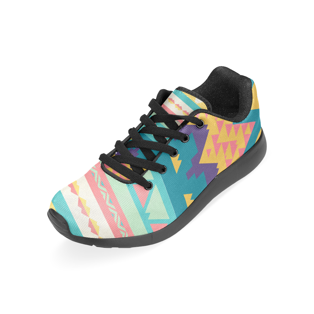 Pastel tribal design Men’s Running Shoes (Model 020)