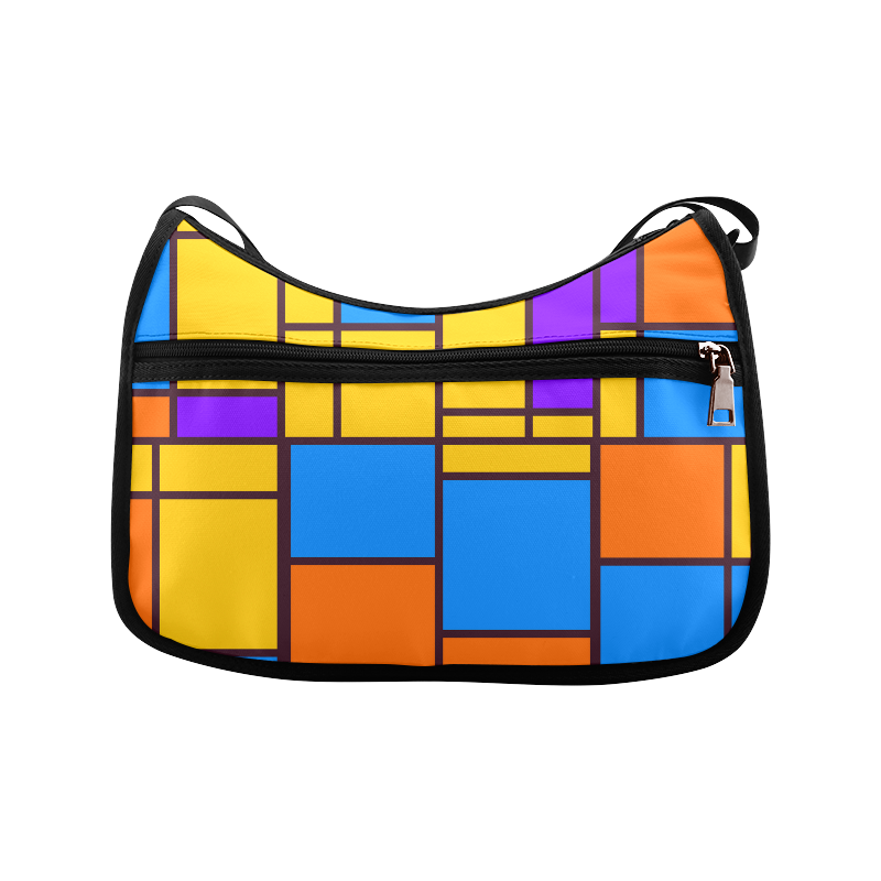 Shapes in retro colors Crossbody Bags (Model 1616)