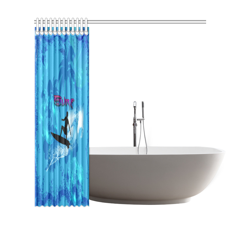 Surfing Shower Curtain 69"x70"