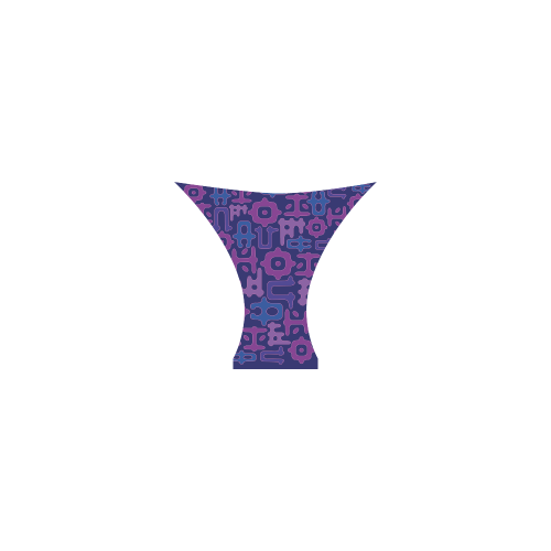 Funky Vowels Pattern Custom Bikini Swimsuit