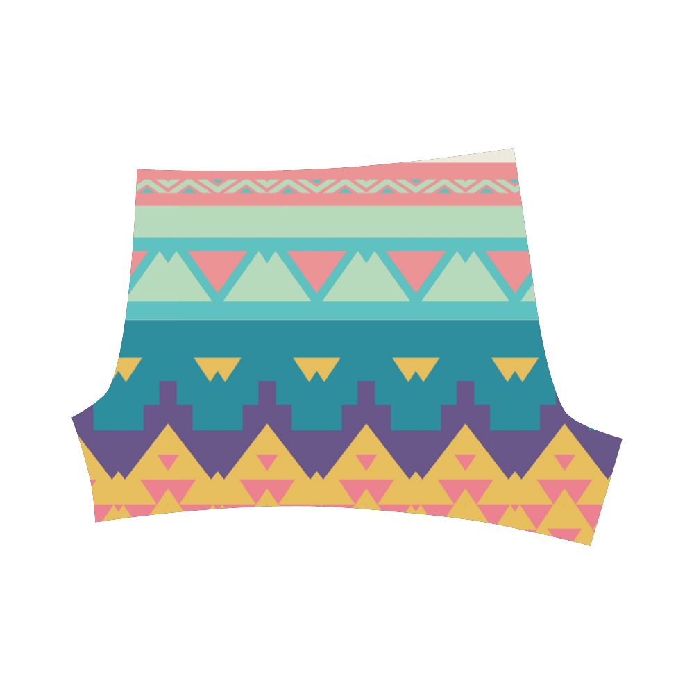 Pastel tribal design Briseis Skinny Shorts (Model L04)