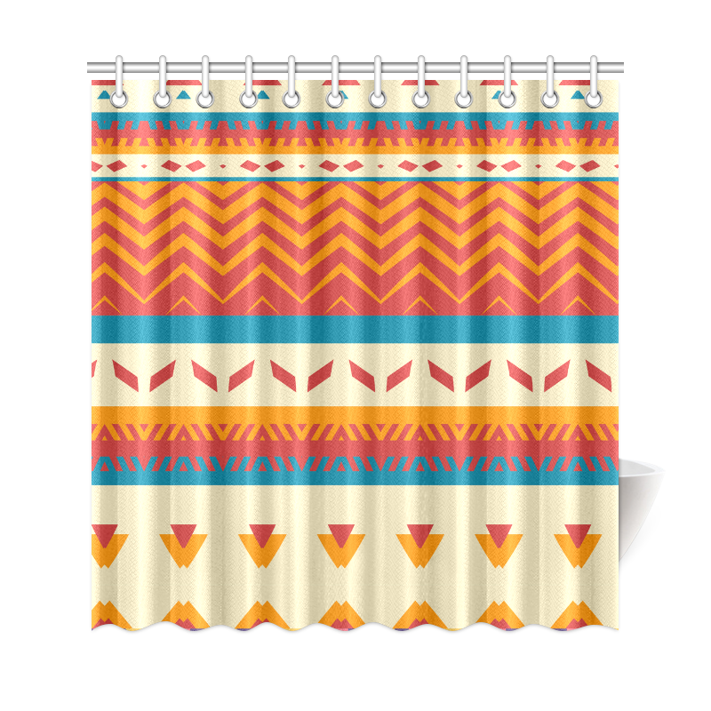 Pastel tribal design Shower Curtain 69"x72"