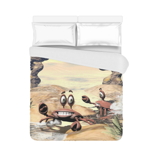 Funny crabs Duvet Cover 86"x70" ( All-over-print)