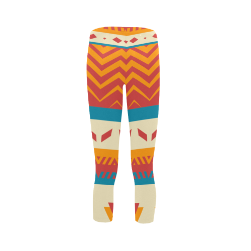 Tribal shapes Capri Legging (Model L02)