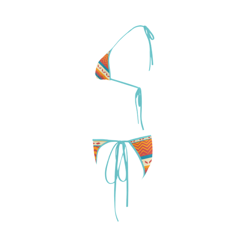 Tribal shapes Custom Bikini Swimsuit