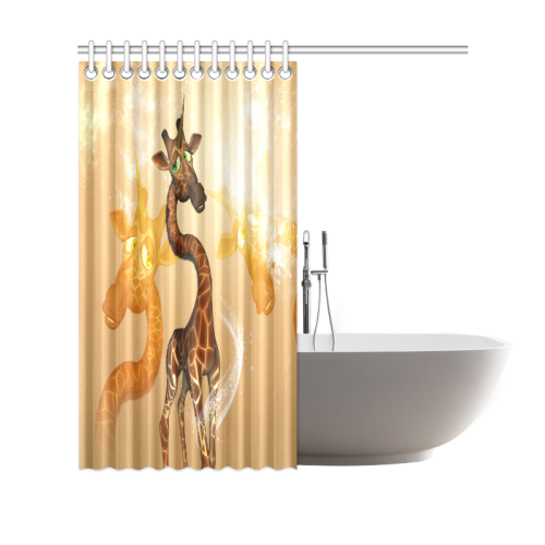 Unicorn giraffe Shower Curtain 69"x70"