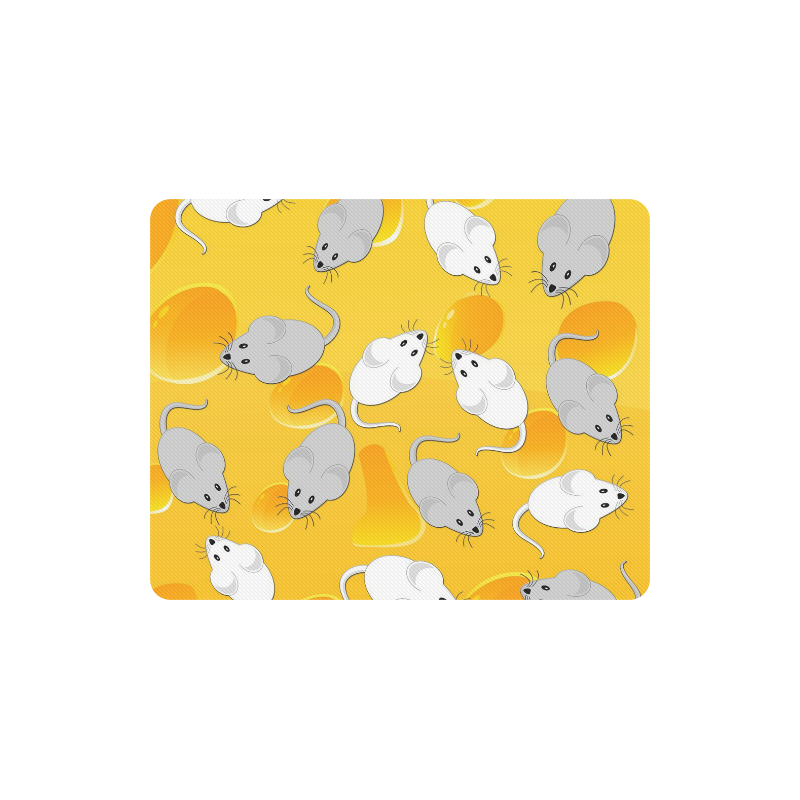 mice on cheese Rectangle Mousepad