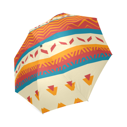 Tribal shapes Foldable Umbrella (Model U01)