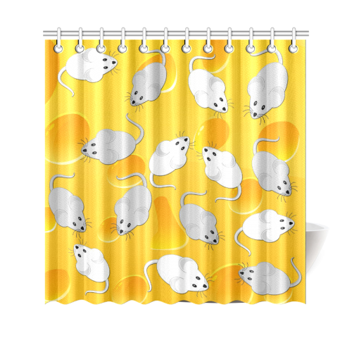 mice on cheese Shower Curtain 69"x70"
