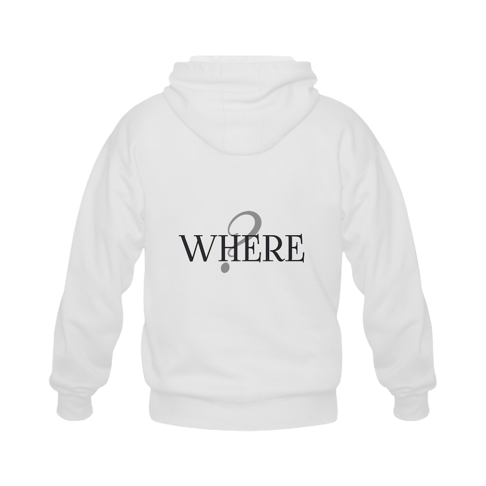 Where? Gildan Full Zip Hooded Sweatshirt (Model H02)