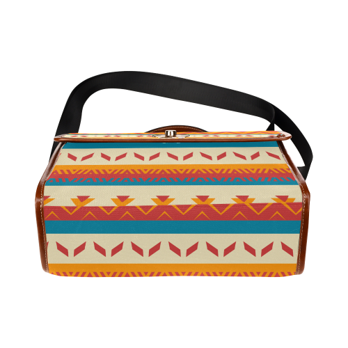Tribal shapes Waterproof Canvas Bag/All Over Print (Model 1641)