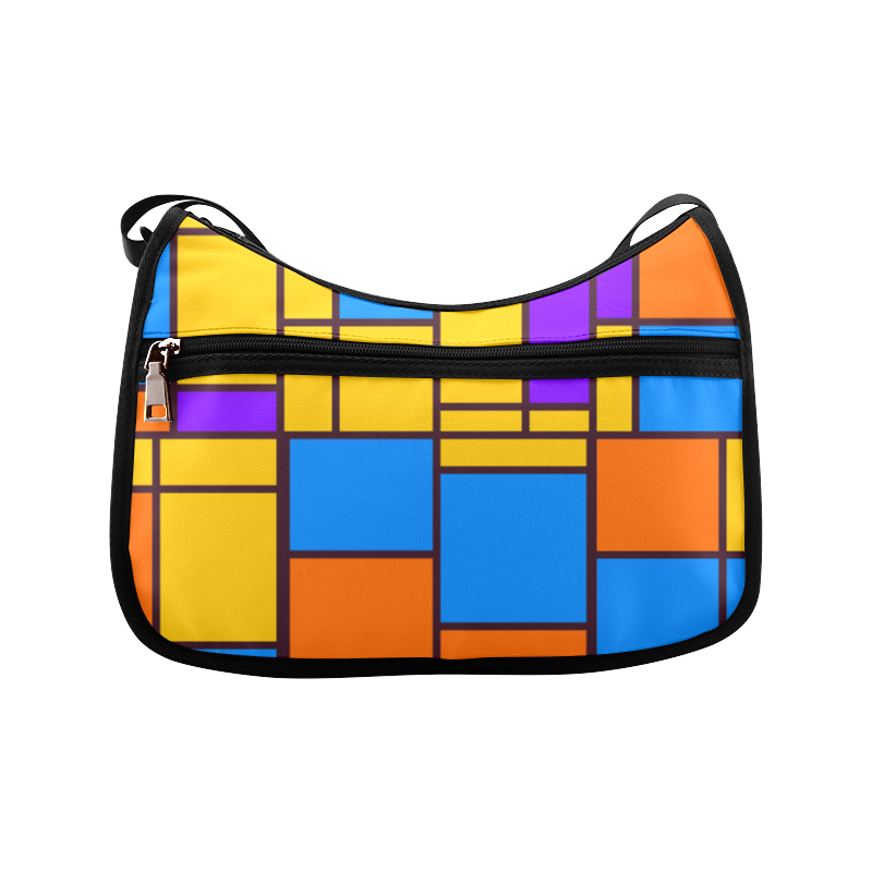 Shapes in retro colors Crossbody Bags (Model 1616)