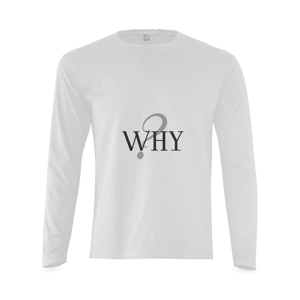 Why? Sunny Men's T-shirt (long-sleeve) (Model T08)