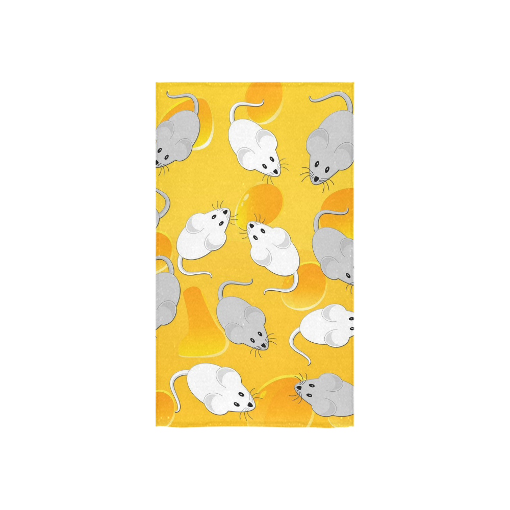 mice on cheese Custom Towel 16"x28"