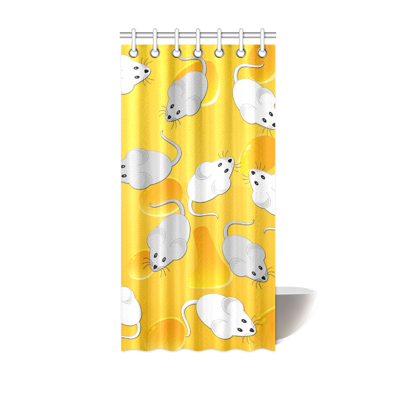 mice on cheese Shower Curtain 36"x72"