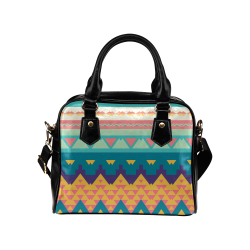 Pastel tribal design Shoulder Handbag (Model 1634)