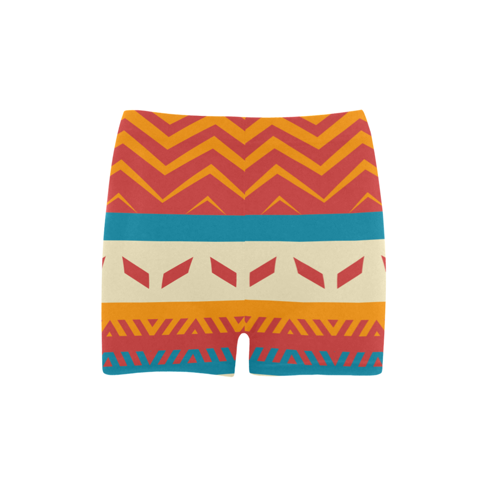 Tribal shapes Briseis Skinny Shorts (Model L04)