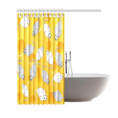 mice on cheese Shower Curtain 69"x72"