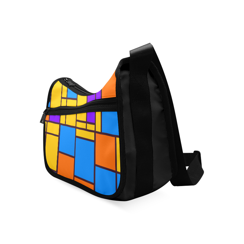 Shapes in retro colors Crossbody Bags (Model 1616)