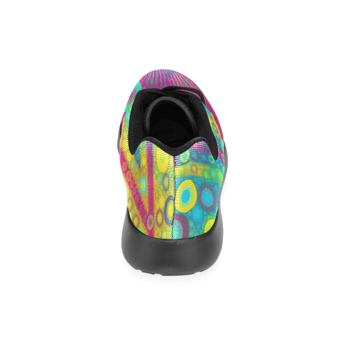 Psychedelic Bubbles Women’s Running Shoes (Model 020)