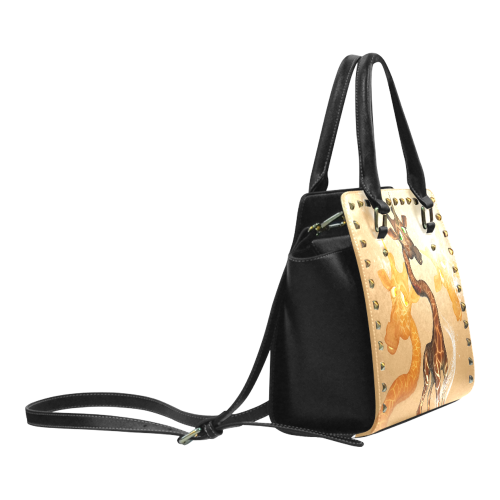 Unicorn giraffe Rivet Shoulder Handbag (Model 1645)