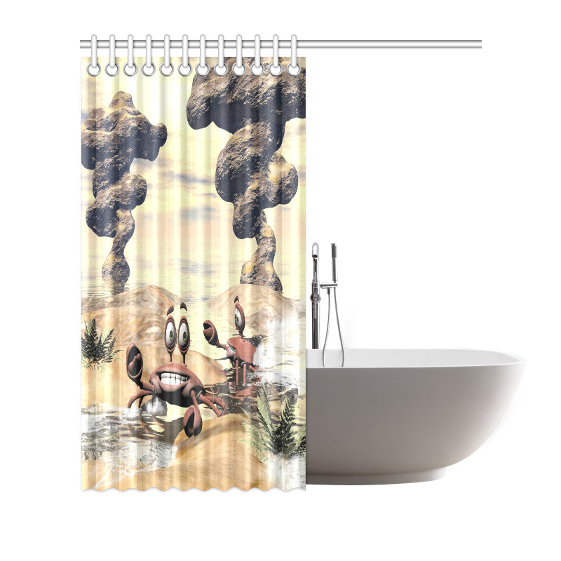 Funny crabs Shower Curtain 72"x72"
