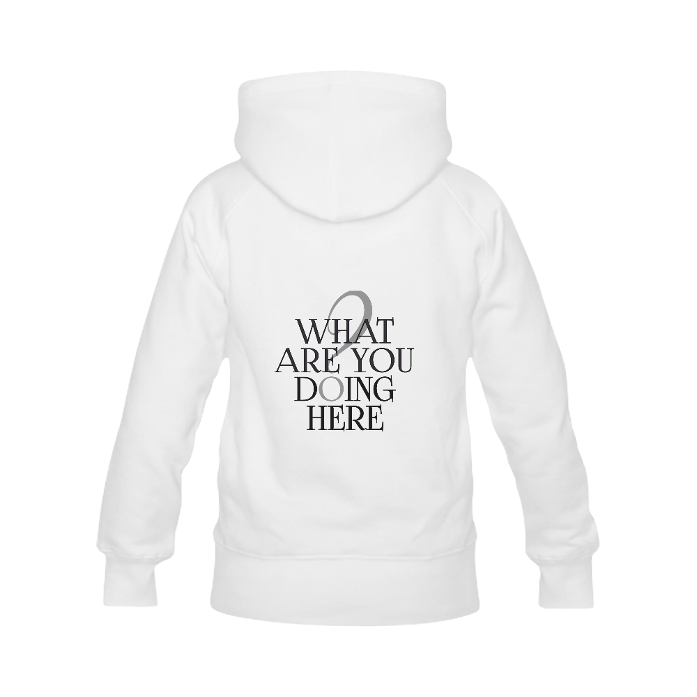 What are you doing here? Women's Classic Hoodies (Model H07)