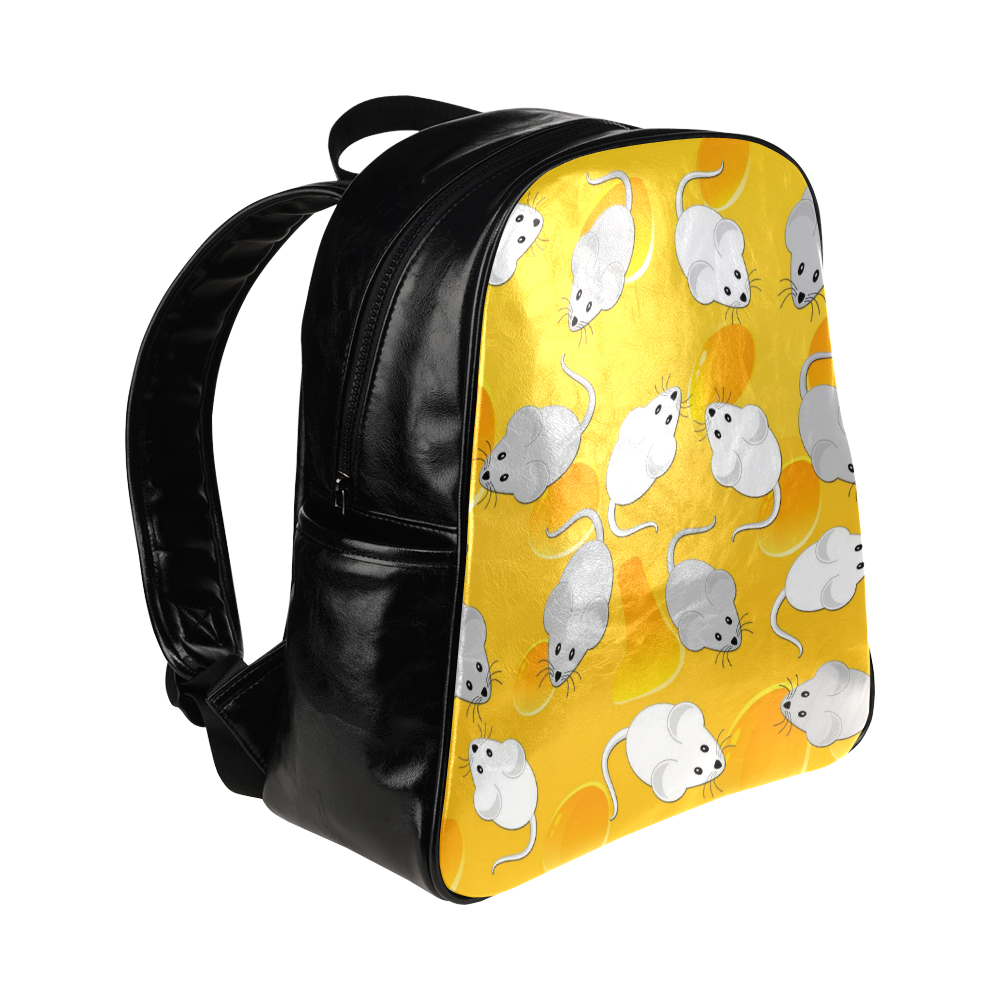 mice on cheese Multi-Pockets Backpack (Model 1636)