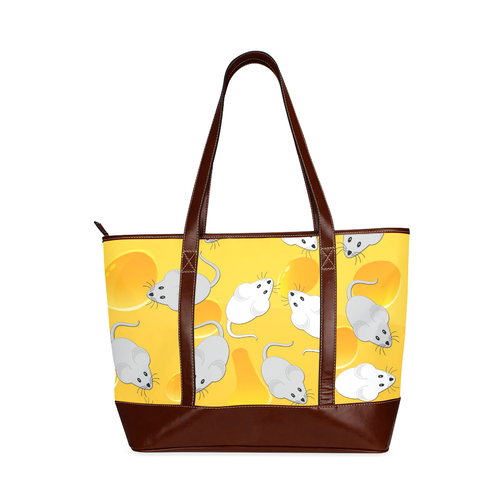 mice on cheese Tote Handbag (Model 1642)