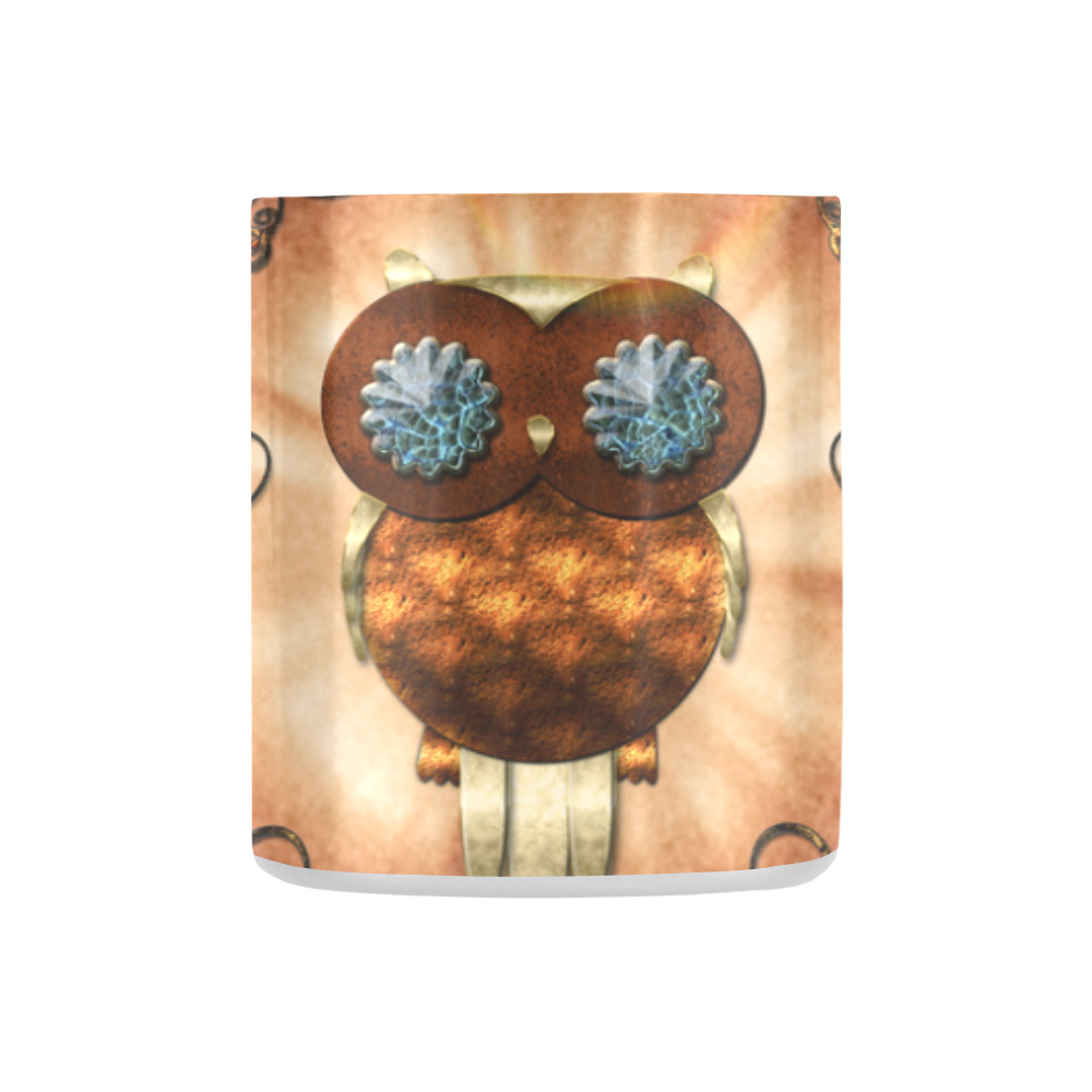 Steampunk, cute owl Classic Insulated Mug(10.3OZ)