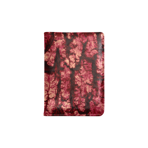 tree bark structure red Custom NoteBook A5