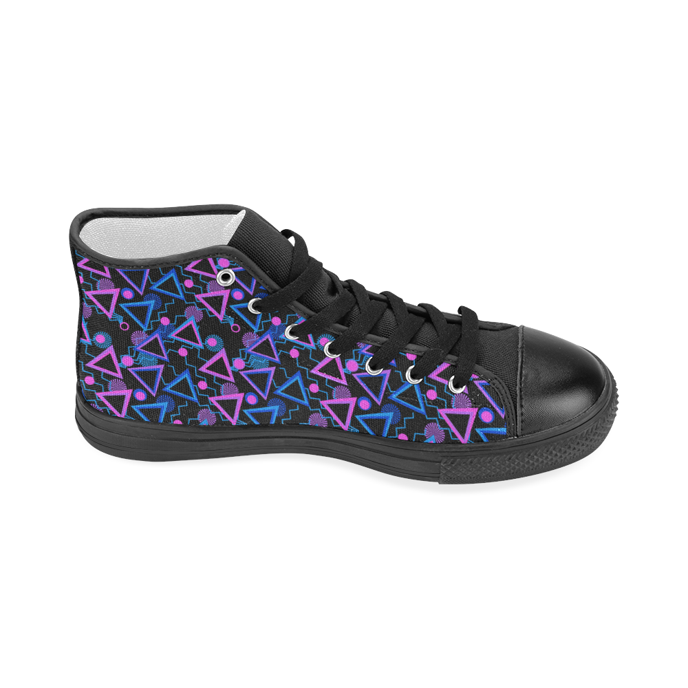 Celebrating Triangles Women's Classic High Top Canvas Shoes (Model 017)