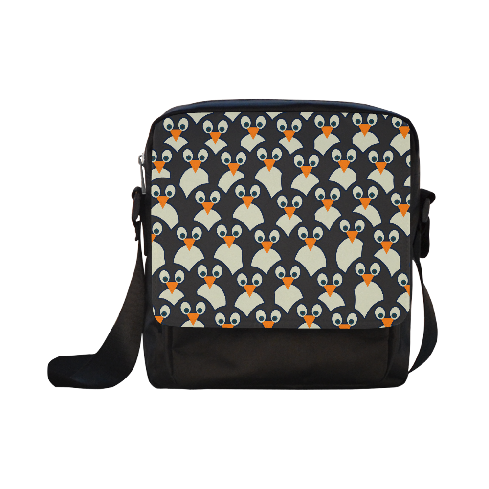 Penguin Pile-Up Crossbody Nylon Bags (Model 1633)