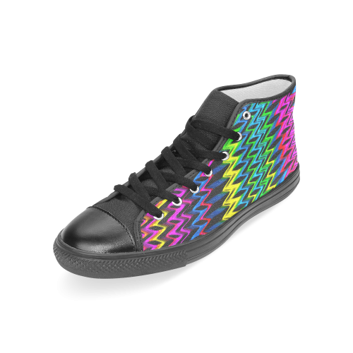 Crimped Colors Women's Classic High Top Canvas Shoes (Model 017)