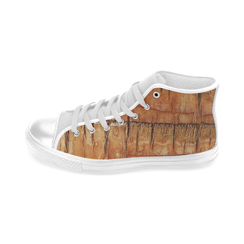 coconut tree,structure Men’s Classic High Top Canvas Shoes (Model 017)