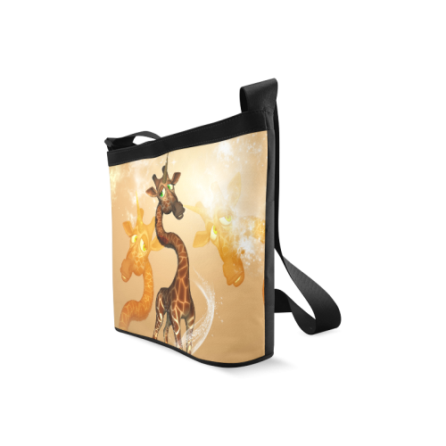 Funny unicorn giraffe Crossbody Bags (Model 1613)