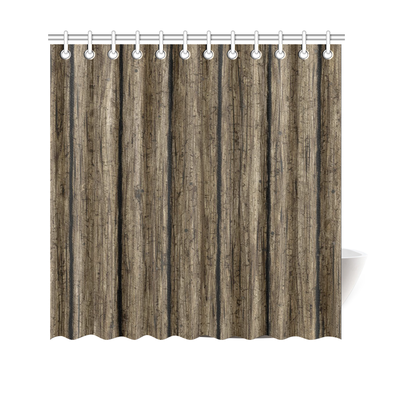 wooden planks Shower Curtain 69"x70"
